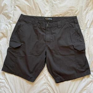 noble outtfitters Gray flex ripstop cargo shorts sz 40 gorpcore outdoors